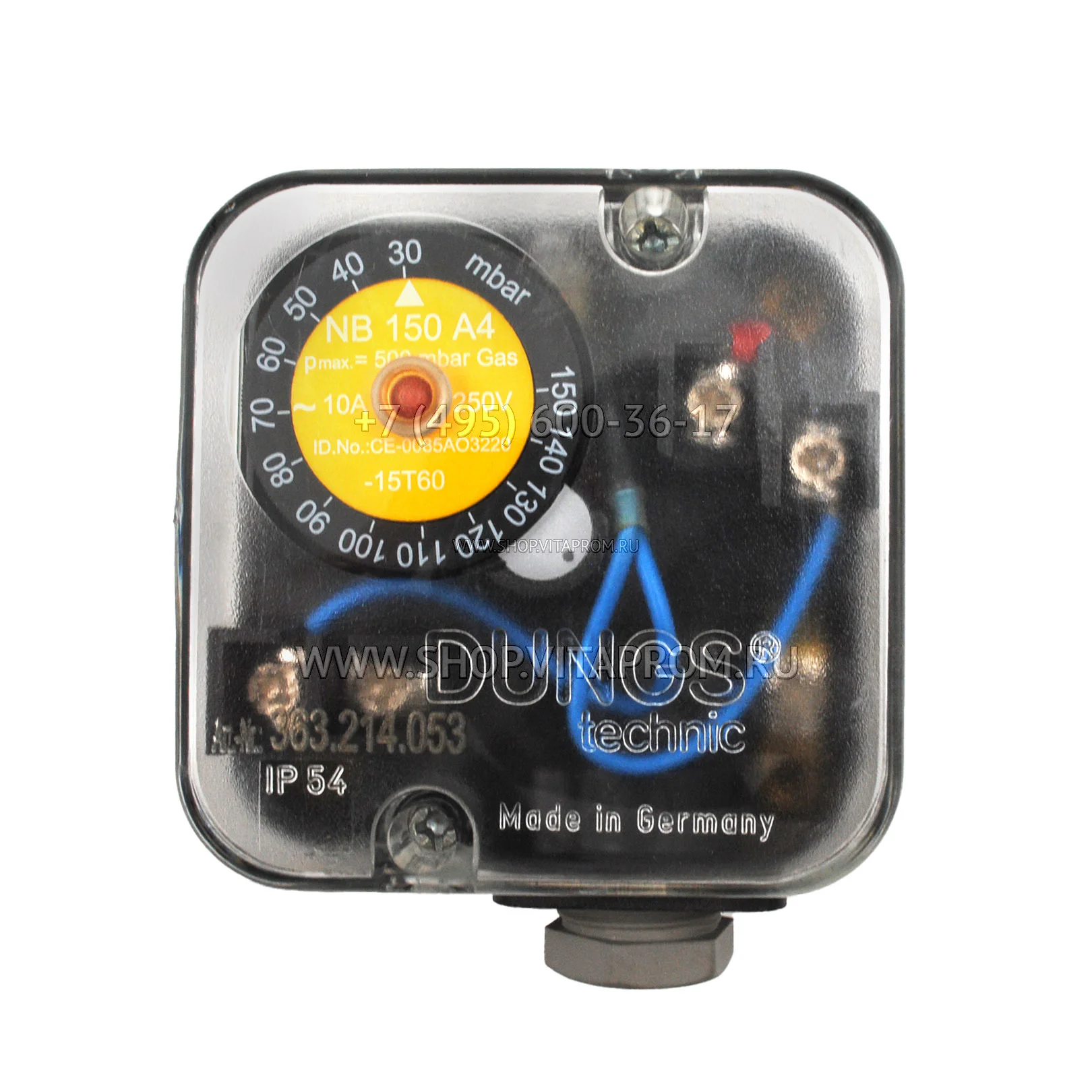 Датчик-реле давления Dungs NB150A4 210931