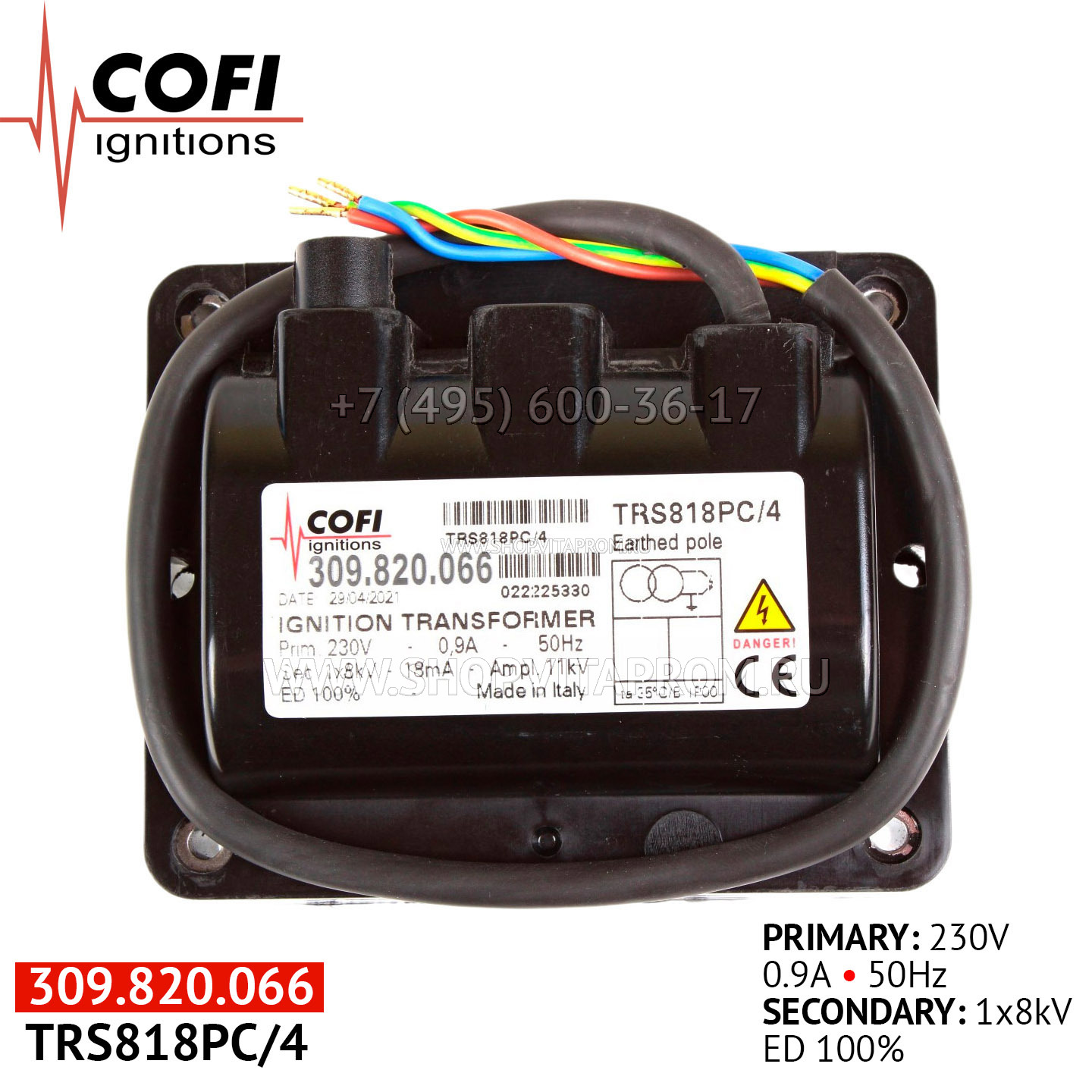 Трансформатор Cofi TRS818PC/4 Трансформатор Cofi TRS818PC/4